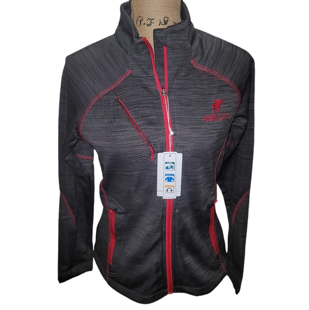 North End Sport Full Zip Athletic Jacket Womens Sz SMALL Petite Audio Port  NWT